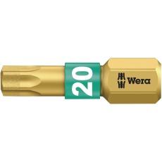 【066104】WERA ベラ ダイヤモンドコーティング トルクスネジ用 ドライバービット 差込6.35mm 刃先サイズTX20 全長25mm 