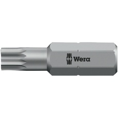 【066155】WERA ベラ スプラインネジ用 ドライバービット 差込6.35mm 刃先サイズ(XZN)M5 全長25mm 