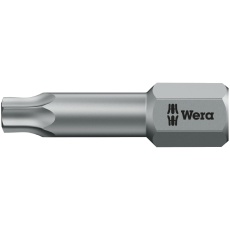 【066302】WERA ベラ TORSION  トルクスネジ用 ドライバービット トーションビット設計 刃先サイズ6.35mm 刃先サイズTX7 全長25mm  