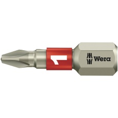 【071010】WERA ベラ プラスネジ用 ステンレス製ドライバービット 差込6.35mm 刃先サイズ+1 全長25mm  