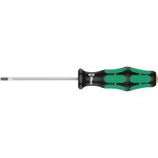 【110001】WERA ベラ 電気工事関連向け 細軸マイナスドライバー 刃先サイズ-3mm 軸長80mm 