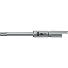 【135268】WERA ベラ 六角ネジ用 ドライバービット シャンク径4mm半月ハーフムーン 刃先サイズHex1.5 全長44mm 