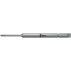 【135277】プラスネジ用 ドライバービット シャンク径4m半月ハーフムーン 刃先サイズ＋00 全長64mm