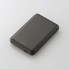【DE-C48-5000DGY】超コンパクトモバイルバッテリー(5000mAh/3A/USB Type-C×1)