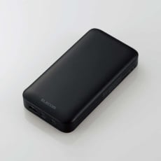 【DE-C50L-20000BK】USB PD モバイルバッテリー(20000mAh/USB Type-C×2＋USB-A）