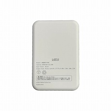 【L-MBMG5-WH】モバイルバッテリー(マグネット式ワイヤレス充電対応 5000mAh ホワイト)