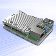 【EDATEC-ED-PI5CASE-OS】Raspberry Pi 5用 パッシブクーリング オープンCNCケース シルバー