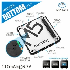 【M5STACK-C001-C2】M5Stack Basic用バッテリーボトム V1.1(110mAh)