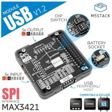 【M5STACK-M020-V12】M5Stack用USBモジュール v1.2(MAX3421E搭載)
