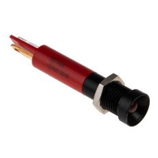 【207-494】パイロットランプ 12V dc 赤 実装ホールサイズ：8mm