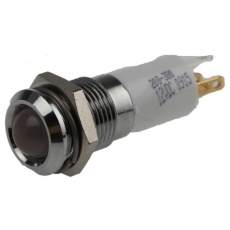 【208-380】パイロットランプ 12V dc 緑色 赤 黄 実装ホールサイズ：14mm