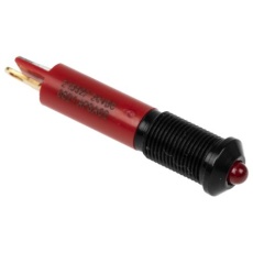 【210-327】パイロットランプ 24V dc 赤 実装ホールサイズ：6mm