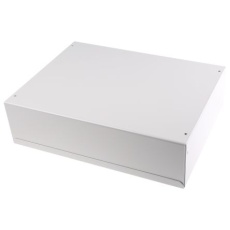 【231-992】ケース 電子機器用 350 x 270 x 95mm 冷間圧延鋼 グレー