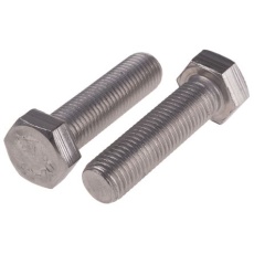 【276-673】六角ボルト M16 x 60mm ステンレス(25個入り)