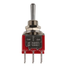 【401-692】トグルスイッチ DPDT PCB On-Off-On