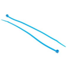 【404-534】結束バンド 200mm x 3.6mm 青 ナイロン 66(100個入り)