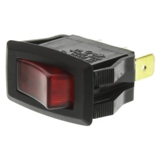 【419-766】ロッカスイッチ SPST イルミネーション：あり カットアウト幅：28mm