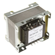 【504-335】シャーシ取り付け電源トランス 1次：115V ac 2次：24V ac 87％ 電力：100VA 9.5+10.5Ω