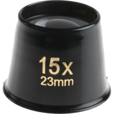 【732-842】拡大鏡・ルーペ 15X倍 レンズ直径30mm