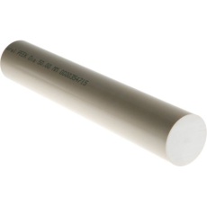 【770-721】ポリエーテルエーテルケトン(PEEK)ロッド ピーク 300mm ベージュ 50mm径