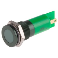 【111-6563】パイロットランプ 24V dc 緑 実装ホールサイズ：14mm