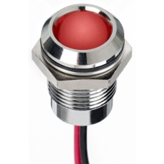 【130-1084】パイロットランプ 24V dc 赤 実装ホールサイズ：14mm