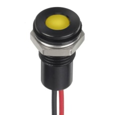 【132-9145】パイロットランプ 1.8 → 3.3V dc 黄 実装ホールサイズ：8mm