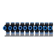 【144-2626】チーズ形エア継手 12mm(10個入り)