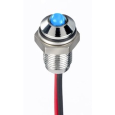 【171-3759】パイロットランプ 10.8 → 13.2V dc 青 実装ホールサイズ：6mm