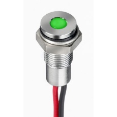 【171-3771】パイロットランプ 1.8 → 3.3V dc 緑 実装ホールサイズ:6mm