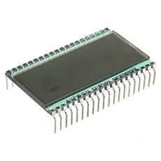 【185-0187】液晶モノクロディスプレイ 半透過型 7セグメント 灰色 1列 4-1/2文字x4-1/2 char