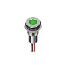 【220-8939】パイロットランプ 12V dc 緑 実装ホールサイズ:8mm