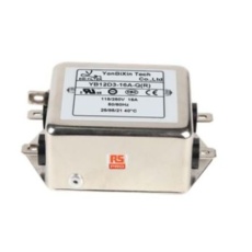 【237-8684】EMCフィルタ 単相 16A シャーシーマウント