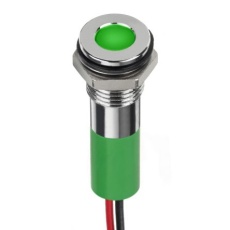 【249-4319】パイロットランプ 24V dc 緑 実装ホールサイズ:8mm