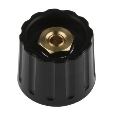 【463-8463】ノブ 6.4mm 直径：21.3mm 溝付き