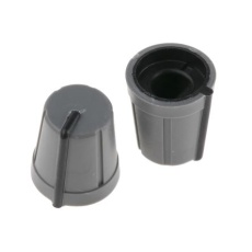 【467-6011】ノブ 6mm 直径：13mm D字型