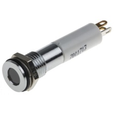 【700-1713】パイロットランプ 12V dc 実装ホールサイズ:8mm
