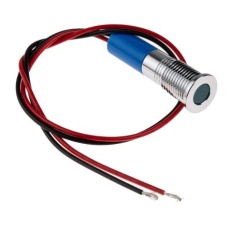 【700-1930】パイロットランプ 24V dc 青 実装ホールサイズ:8mm