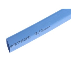 【700-4494】熱収縮チューブ 収縮前 9mm 収縮後 3mm 青(5m入り)