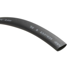 【700-4646】熱収縮チューブ 収縮前 6.4mm 収縮後 3.2mm 黒(8m入り)