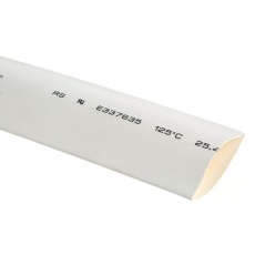 【700-4781】熱収縮チューブ 収縮前 25.4mm 収縮後 12.7mm 白(3m入り)