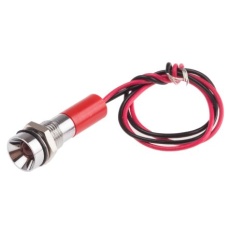 【723-9404】パイロットランプ 12V dc 赤 実装ホールサイズ:8mm