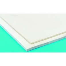 【733-6722】ゴムスポンジシート 白 1m x 6mm x 600mm