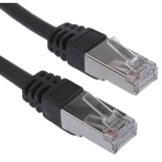 【791-7037】イーサネットケーブル 30m 黒 F/UTP
