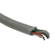 【812-4801】イーサネットケーブル 100m グレー F/UTP(100m入り)