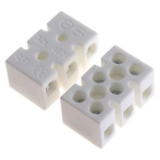 【813-3105】中継用端子台 4mm^2 白 3極