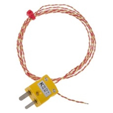 【814-0125】露出接点熱電対センサ Kタイプ プローブ径:1/0.3mm プローブ長さ:1m