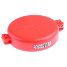 【818-8076】ロックアウト 2穴 ポリプロピレン ゲートバルブロックアウト 127mm