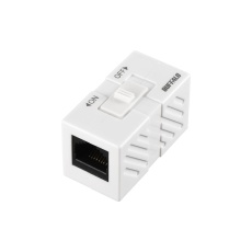 【BLARJ45TSWH】RJ45スイッチ付き中継コネクタ
