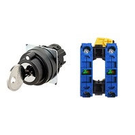 【A22NK-3BL-01BA-G101】[受注生産品]キー形セレクタスイッチ